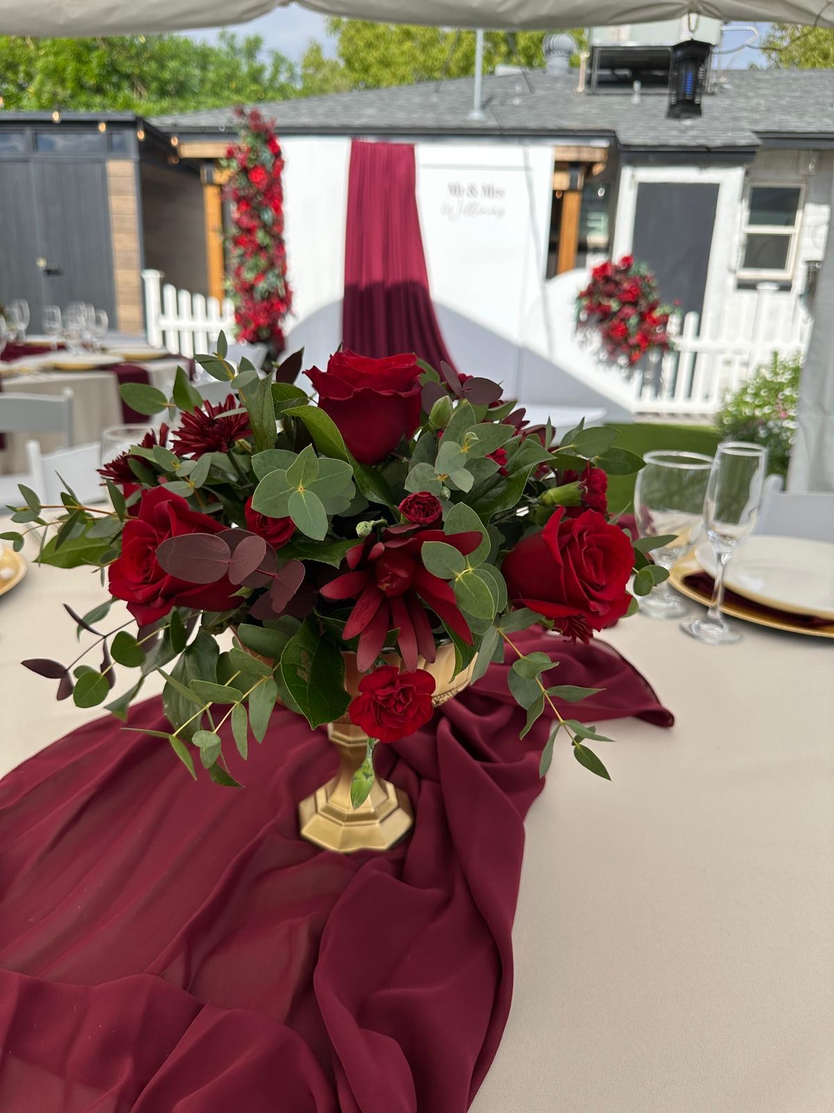 Ruby Romance Centerpiece